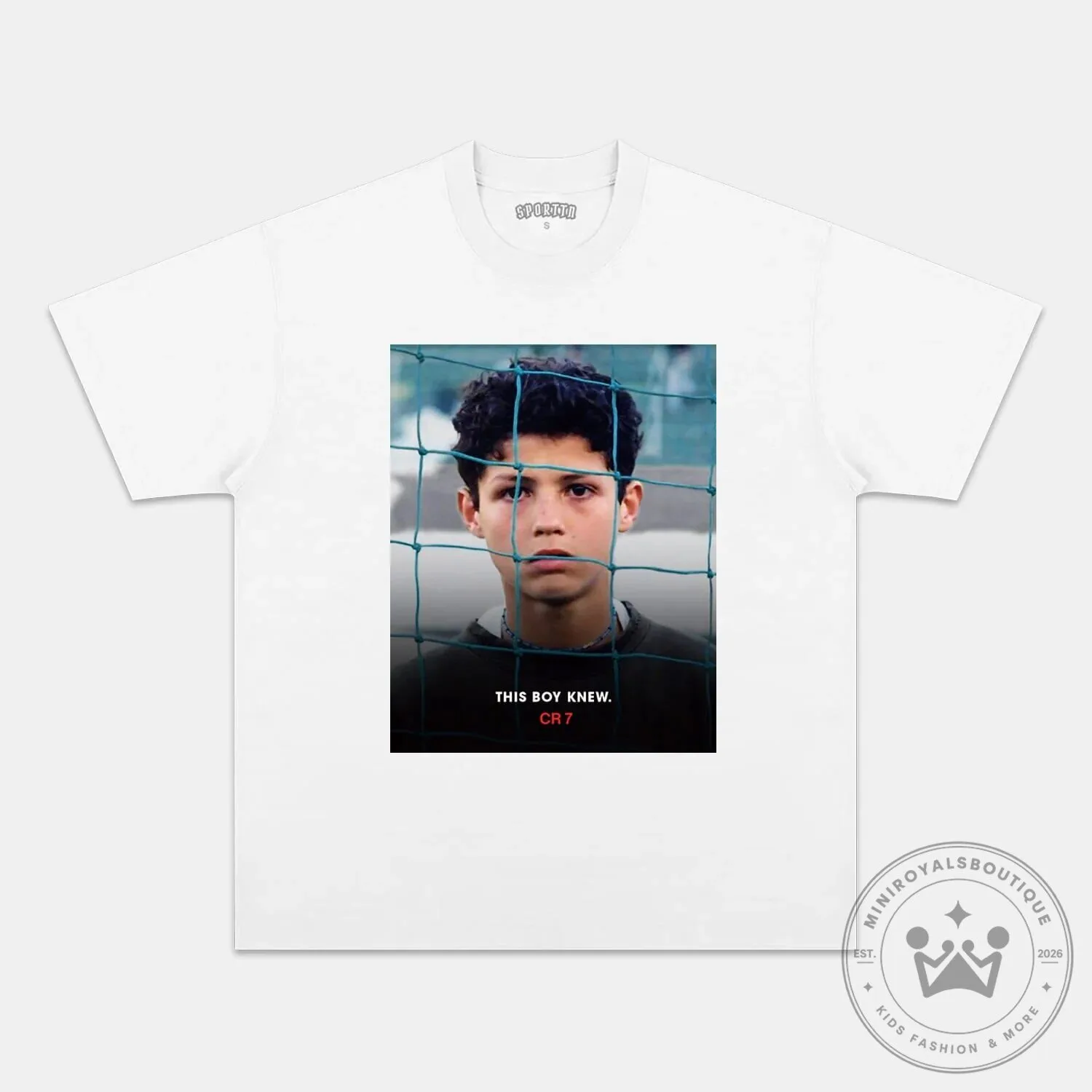 Cristiano Ronaldo Young Boy Knew CR7 Football Fan T-Shirt 18 Cristiano Ronaldo Young Boy Knew CR7 Football Fan T-Shirt