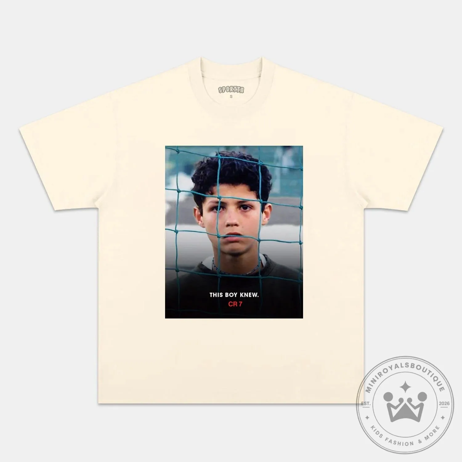 Cristiano Ronaldo Young Boy Knew CR7 Football Fan T-Shirt 19 Cristiano Ronaldo Young Boy Knew CR7 Football Fan T-Shirt