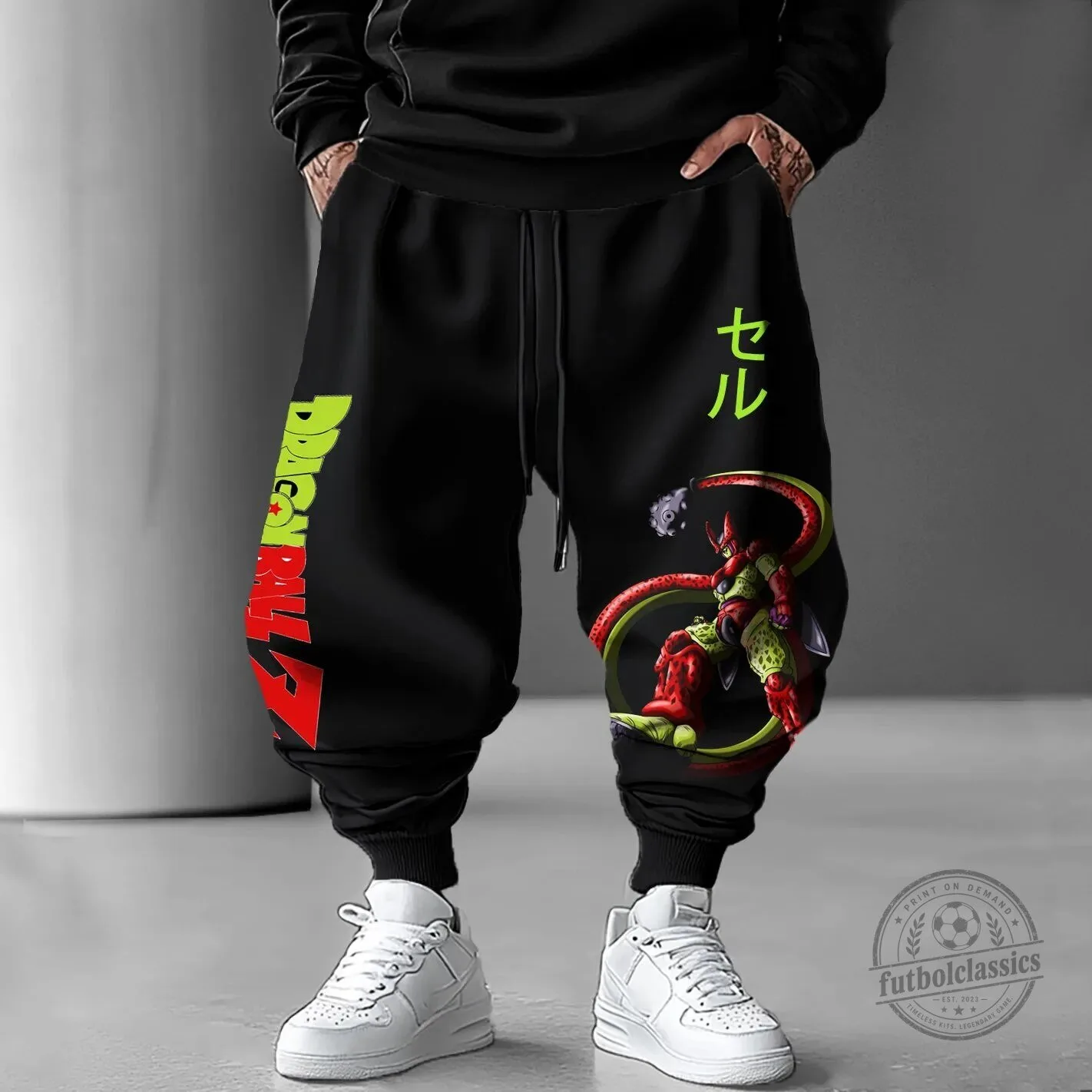 Dragon Ball Z Perfect Cell Anime Character Graphic Print Harem Pants