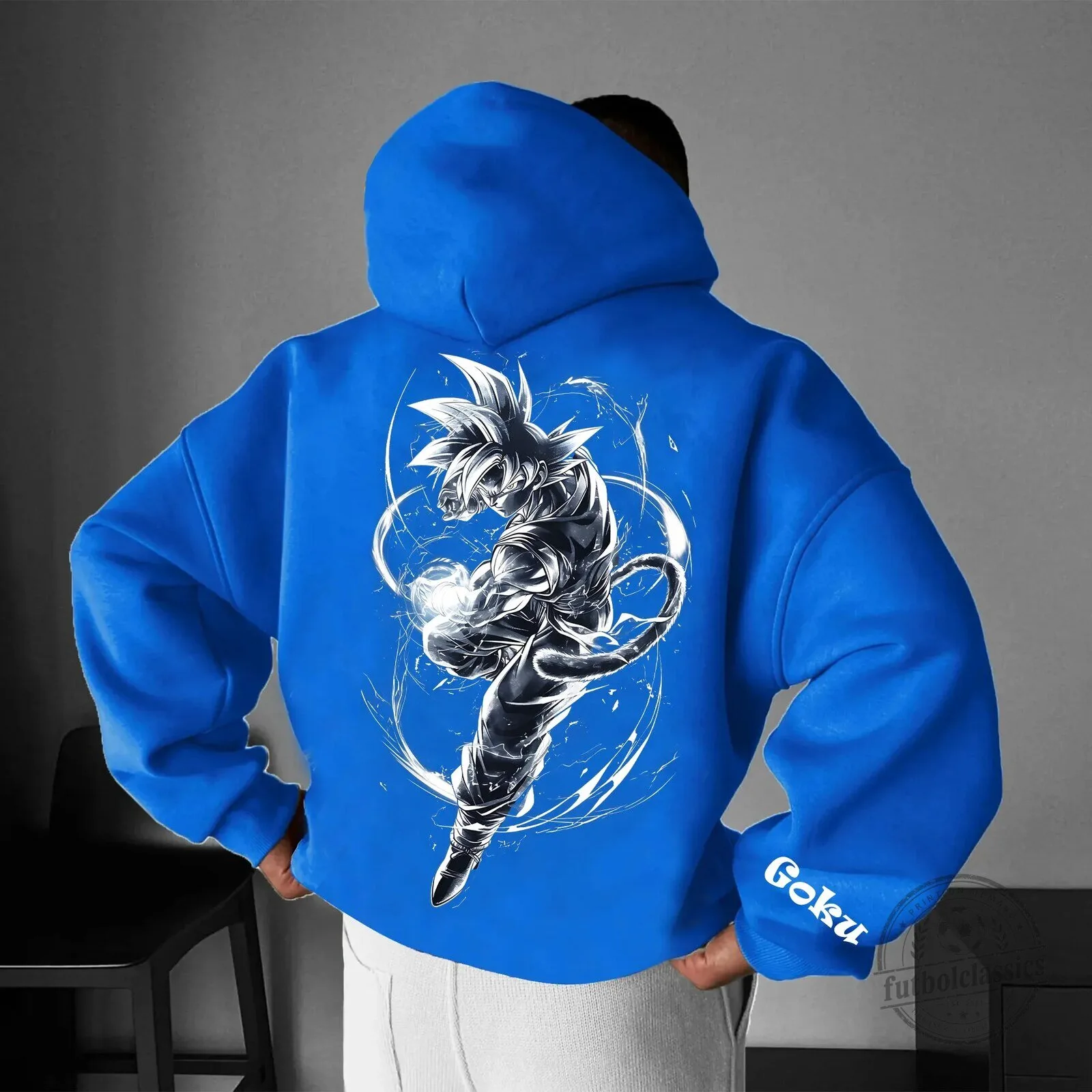 Goku Super Saiyan Blue Power Anime Hoodie