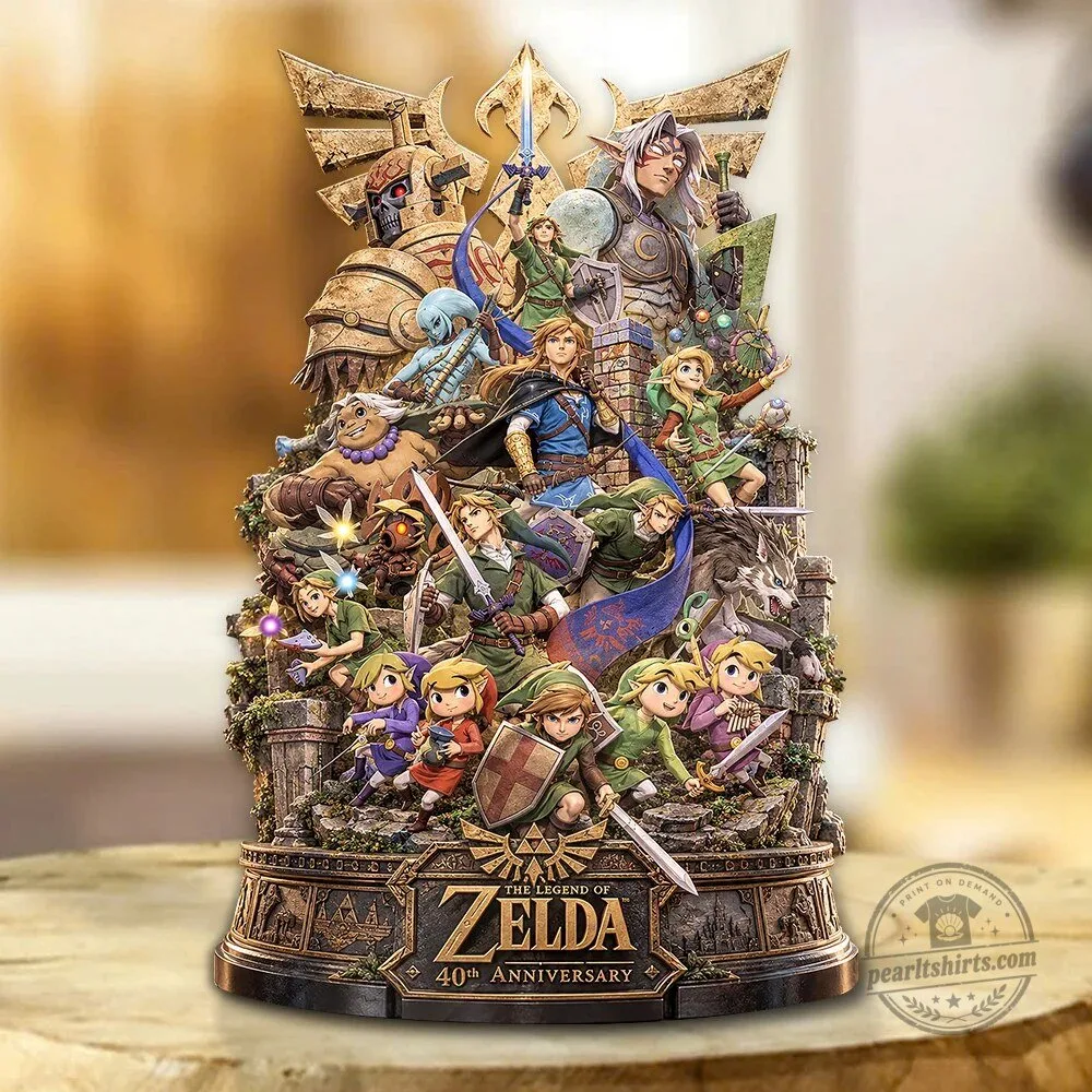 The Legend of Zelda 40th Anniversary Collectible Acrylic Plaque Display