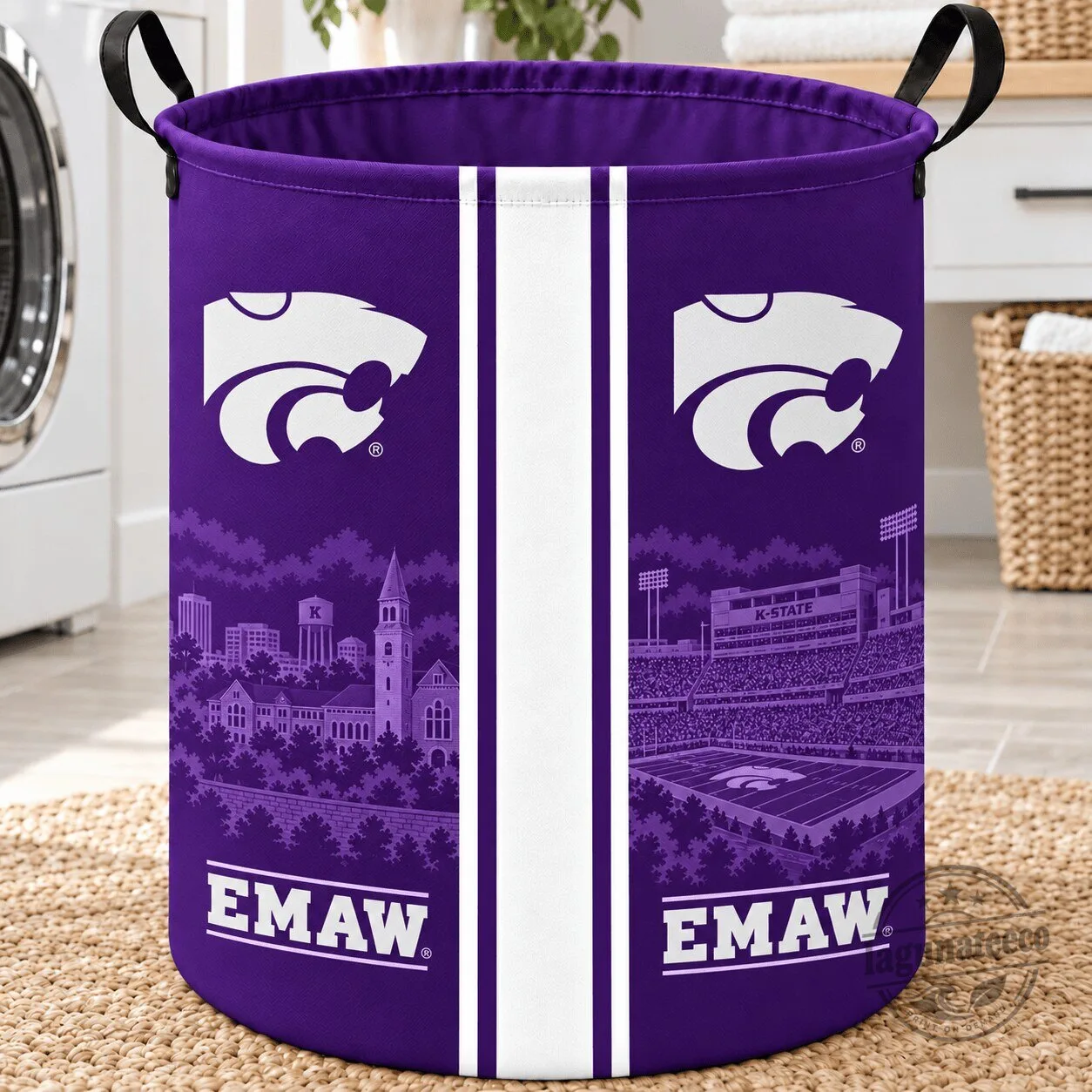 Kansas State Wildcats Football Team Fan Laundry Basket