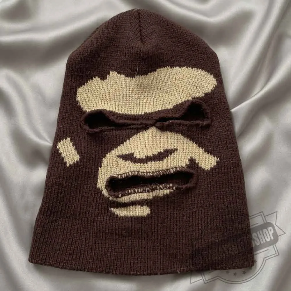 Bape Ape Head Jacquard Knit Balaclava Ski Mask (3) Bape Ape Head Jacquard Knit Balaclava Ski Mask – image 2 of 3