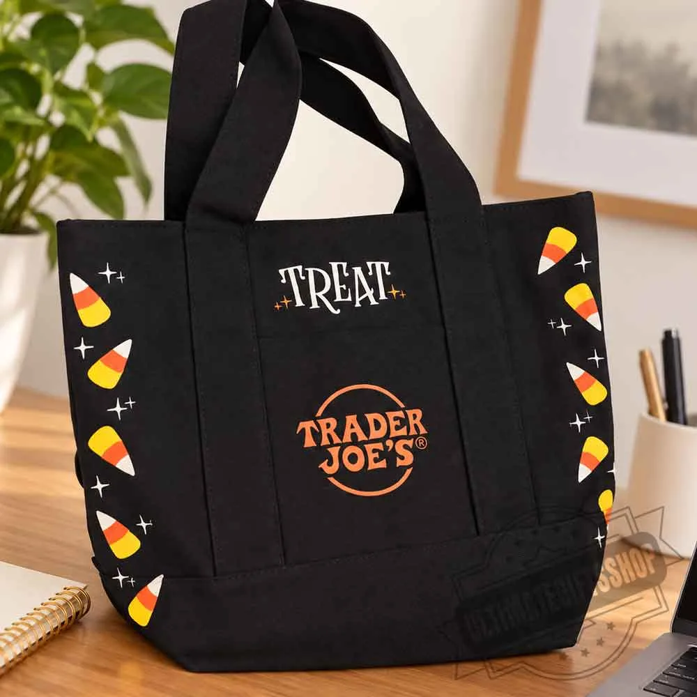 Trader Joe's Trick-or-Treat Canvas Tote Bag (1) Trader Joe's Trick-or-Treat Canvas Tote Bag