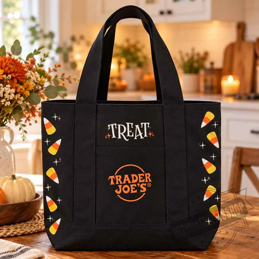 Trader Joe's Trick-or-Treat Canvas Tote Bag (2) Trader Joe's Trick-or-Treat Canvas Tote Bag – image 3 of 3