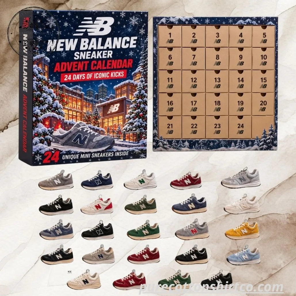 New Balance Sneaker Advent Calendar – 24 Days Acrylic Ornament Iconic Kicks Christmas Box