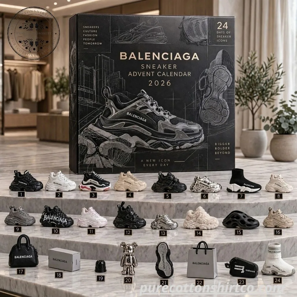 Balenciaga Sneaker Advent Calendar 2026 – 24 Days Acrylic Ornament Sneaker Icons Christmas Box