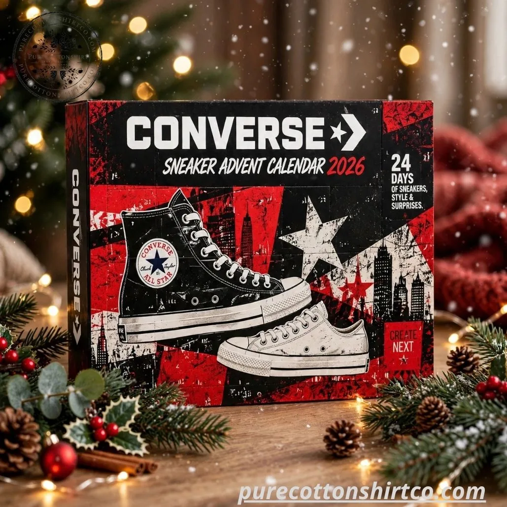 Converse Sneaker Advent Calendar 2026 (2) Converse Sneaker Advent Calendar 2026 – 24 Days Acrylic Ornament Style And Surprises Christmas Box — image 3