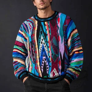 Leon The Drop Wearing My 1990s Coogi Print Sweater 4 Leon The Drop Wearing My 1990s Coogi Print Sweater
