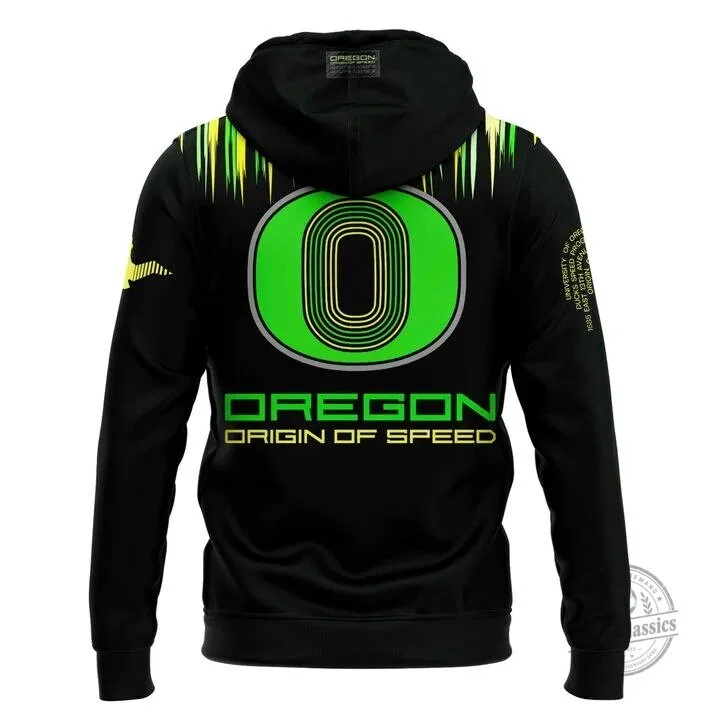 Oregon Ducks Black and Green Hoodie - Origin of Speed Football Team Apparel 7 Oregon Ducks Black and Green Hoodie - Origin of Speed Football Team Apparel