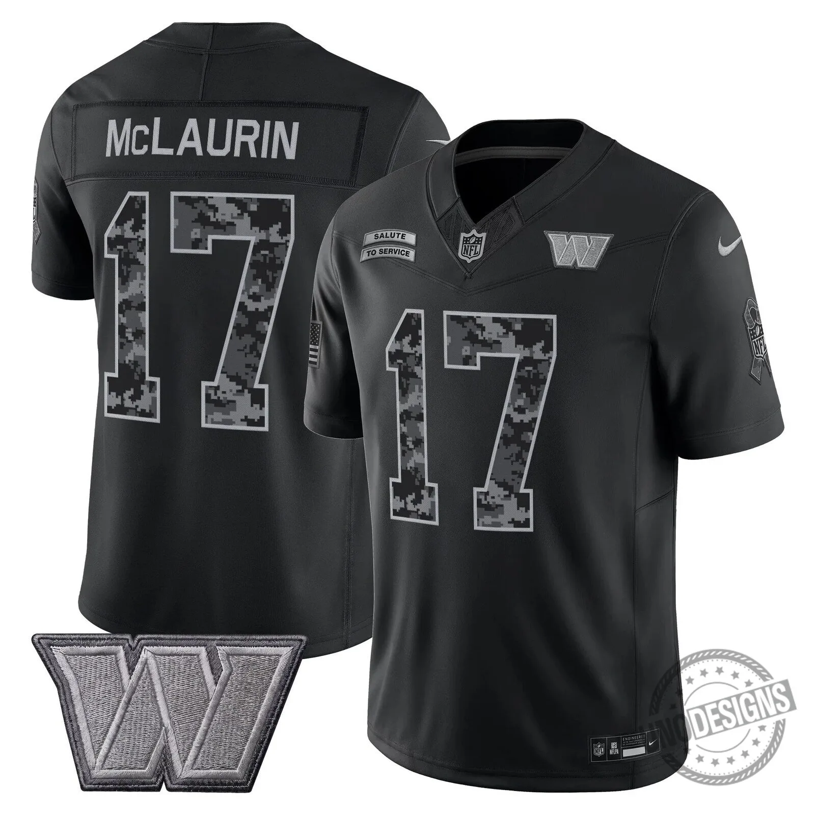 Salute To Service Football Jersey for Washington Commanders by Stefon Diggs 16 Salute To Service Football Jersey for Washington Commanders by Stefon Diggs