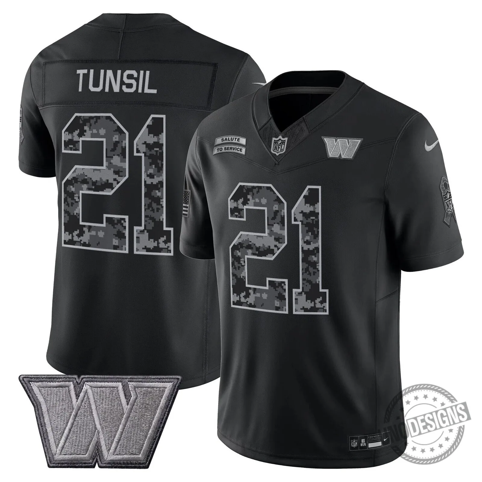 Salute To Service Football Jersey for Washington Commanders by Stefon Diggs 18 Salute To Service Football Jersey for Washington Commanders by Stefon Diggs
