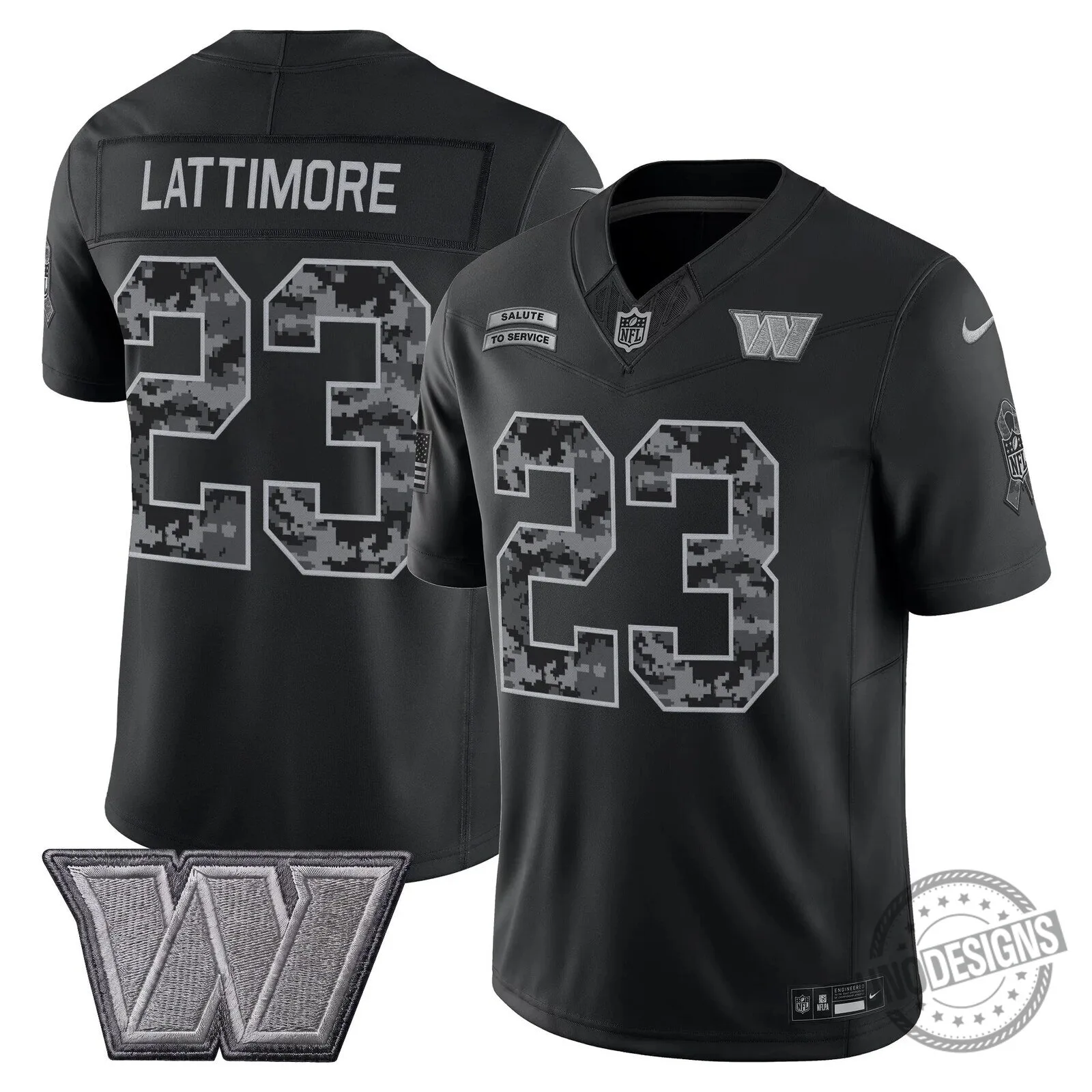 Salute To Service Football Jersey for Washington Commanders by Stefon Diggs 20 Salute To Service Football Jersey for Washington Commanders by Stefon Diggs