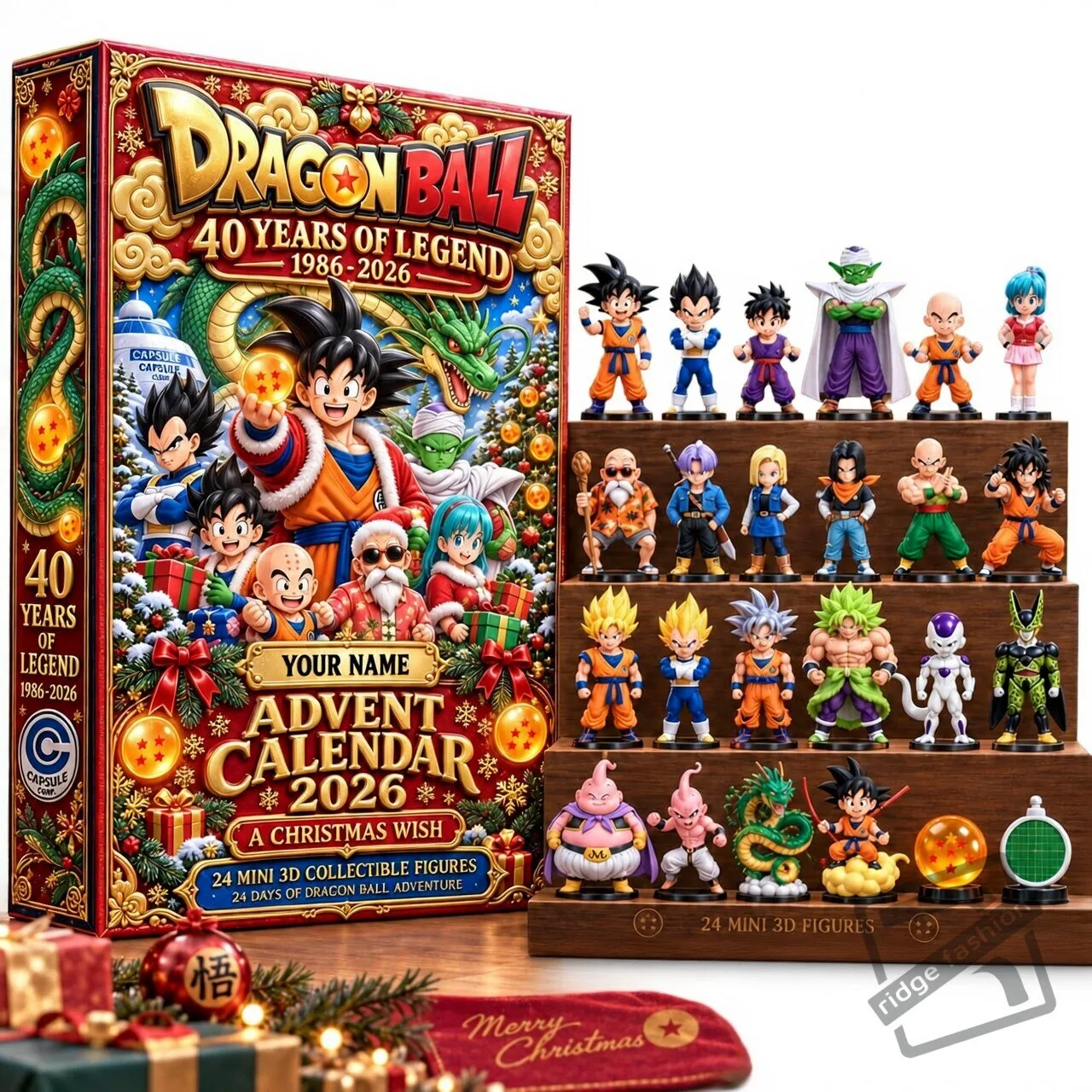 Dragon Ball Advent calendar Full Box Christmas Gifts Custom Name
