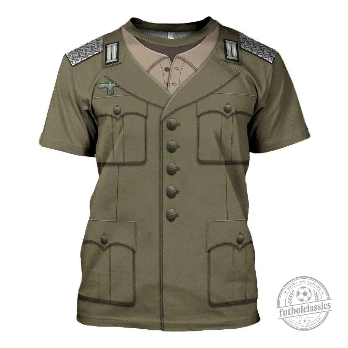German Wehrmacht Heer Afrikakorps Officer Uniform Military Costume Hoodie 13 German Wehrmacht Heer Afrikakorps Officer Uniform Military Costume Hoodie