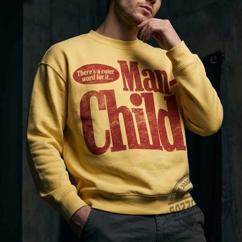 Sabrina Carpenter Man-Child Yellow Sweatshirt (2) Sabrina Carpenter Man-Child Yellow Sweatshirt – image 2 of 3