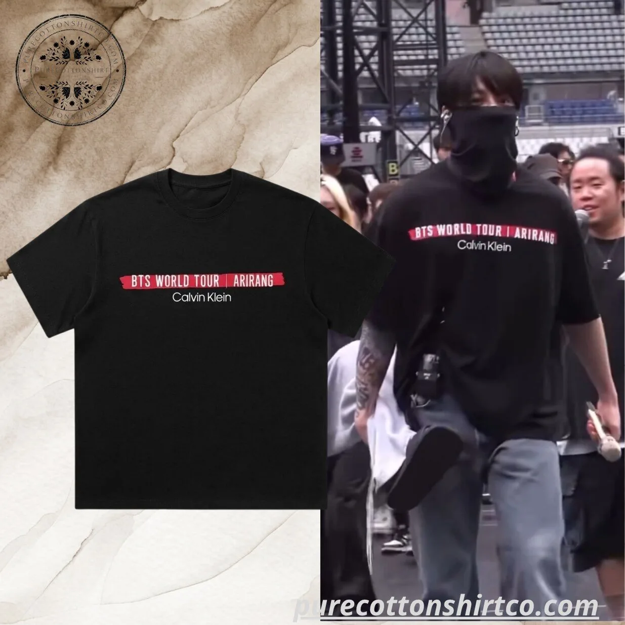 BTS JUNGKOOK Calvin Klein x BTS World Tour Arirang Graphic Shirt 4 BTS JUNGKOOK Calvin Klein x BTS World Tour Arirang Graphic Shirt
