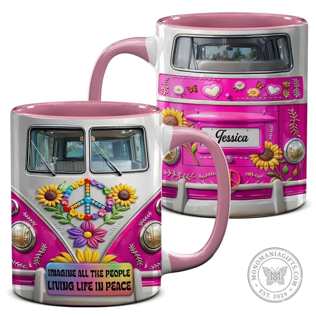 Imagine All The People Living Life In Peace Volkswagen Bus Coffee Mug 18 Imagine All The People Living Life In Peace Volkswagen Bus Coffee Mug