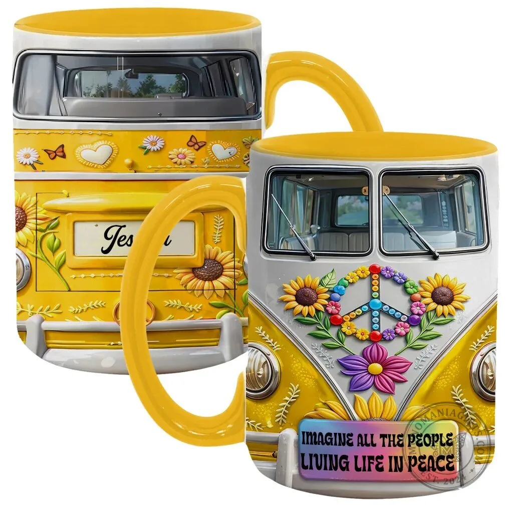 Imagine All The People Living Life In Peace Volkswagen Bus Coffee Mug 28 Imagine All The People Living Life In Peace Volkswagen Bus Coffee Mug