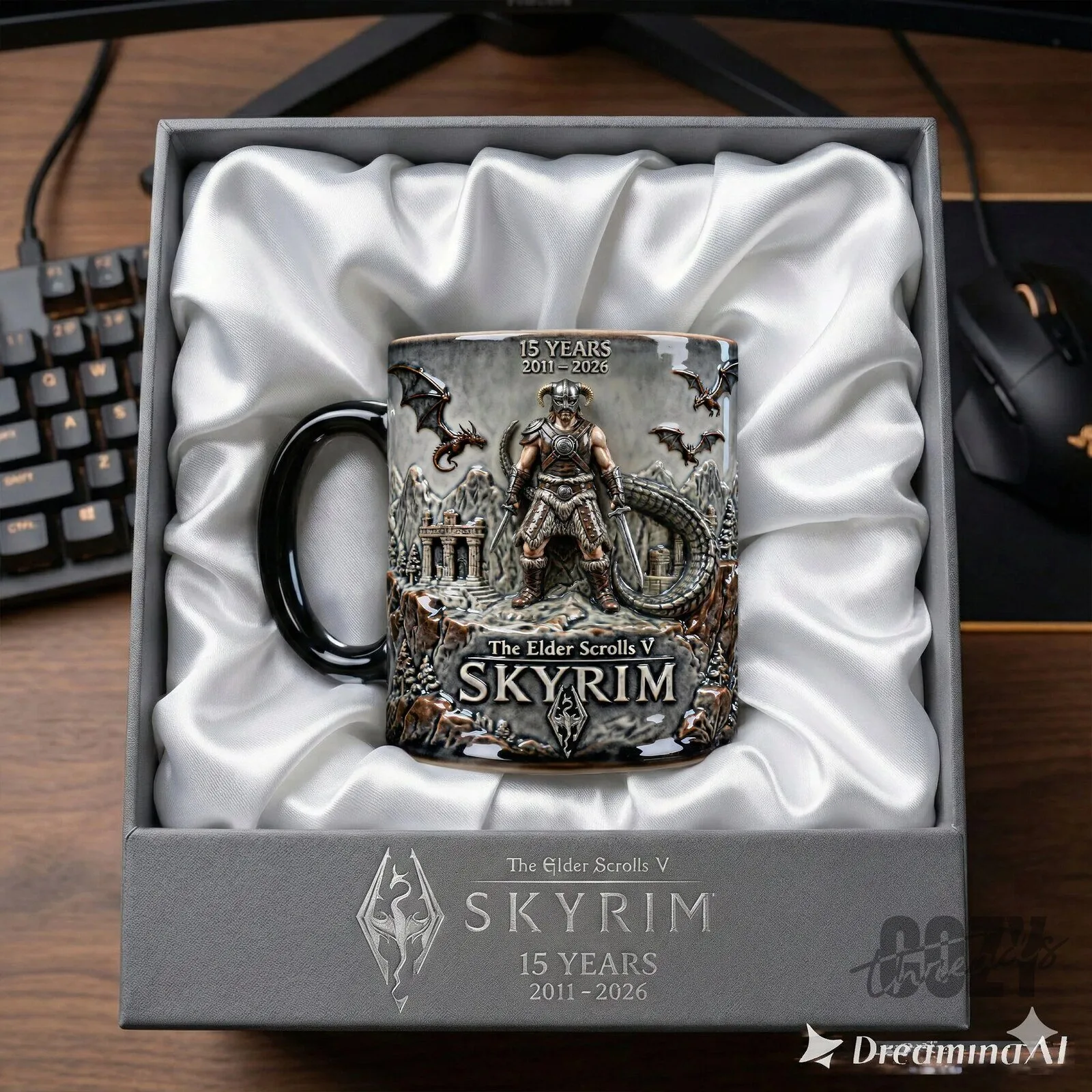 The Elder Scrolls V Skyrim 15th Anniversary Collectible Coffee Mug 5 The Elder Scrolls V Skyrim 15th Anniversary Collectible Coffee Mug