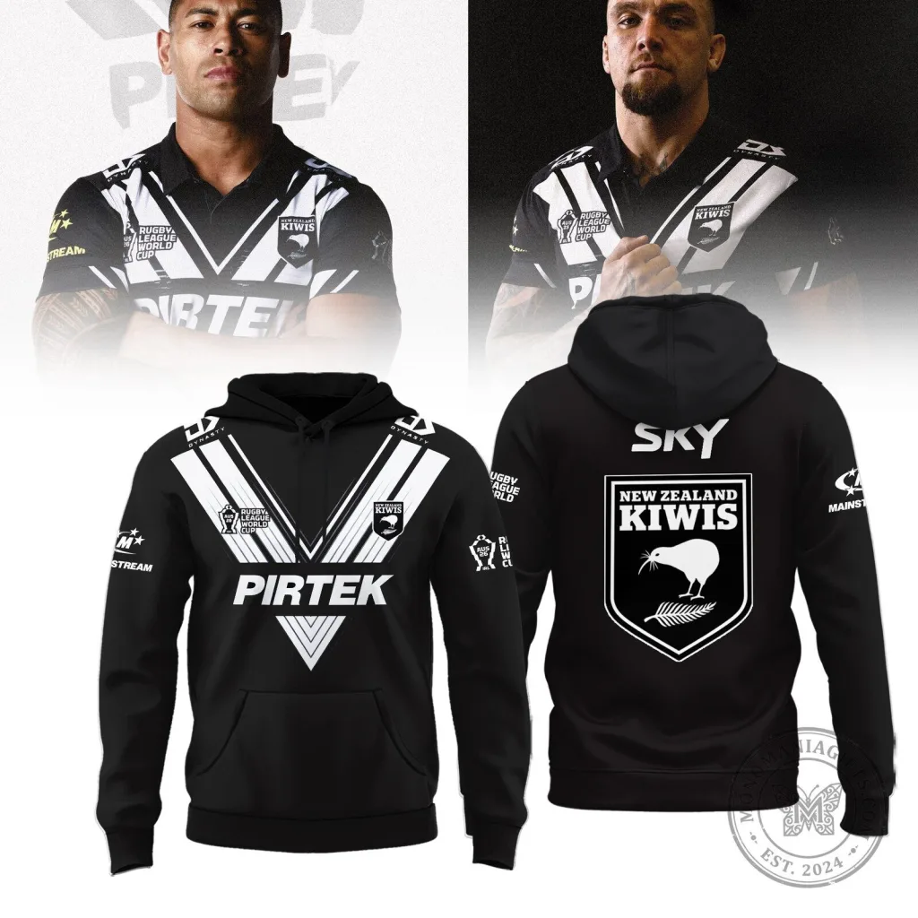 Black Hoodie for New Zealand Kiwis at the Rugby League World Cup Black Hoodie for New Zealand Kiwis at the Rugby League World Cup
