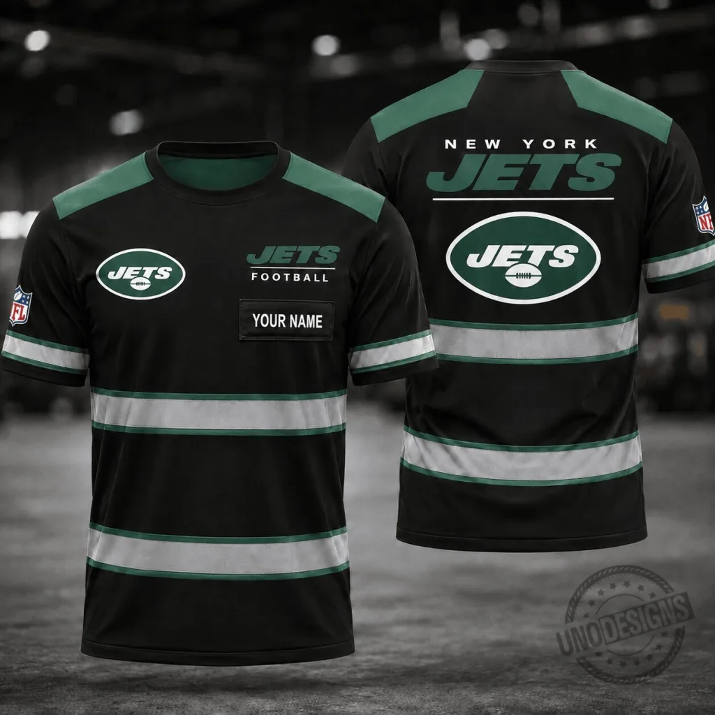 New York Jets Fan Shirt Custom Name Football Team Apparel Gift New York Jets Fan Shirt Custom Name Football Team Apparel Gift