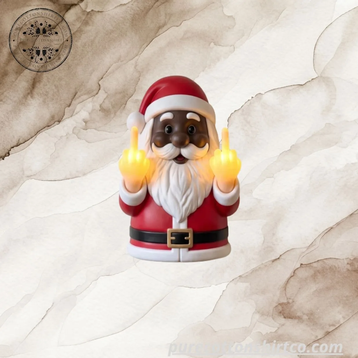 3 Funny Middle Finger Christmas Light Up Wall Decor – Funny Holiday Wall Sconce Light (Choose Option) — image 3