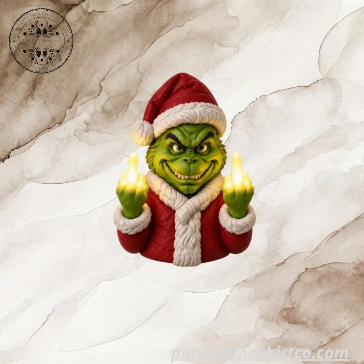 5 Funny Middle Finger Christmas Light Up Wall Decor – Funny Holiday Wall Sconce Light (Choose Option) — image 5