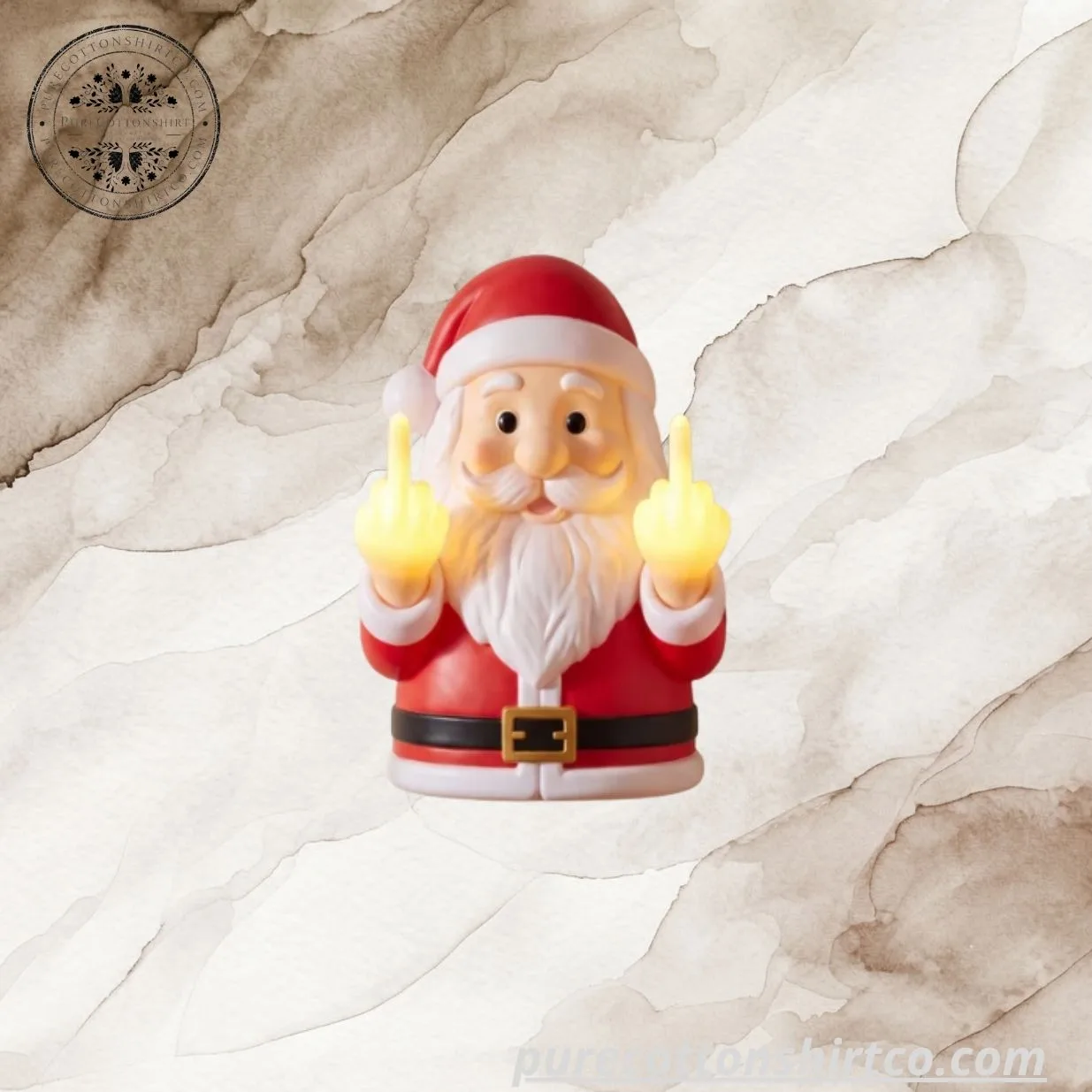 6 Funny Middle Finger Christmas Light Up Wall Decor – Funny Holiday Wall Sconce Light (Choose Option) — image 6