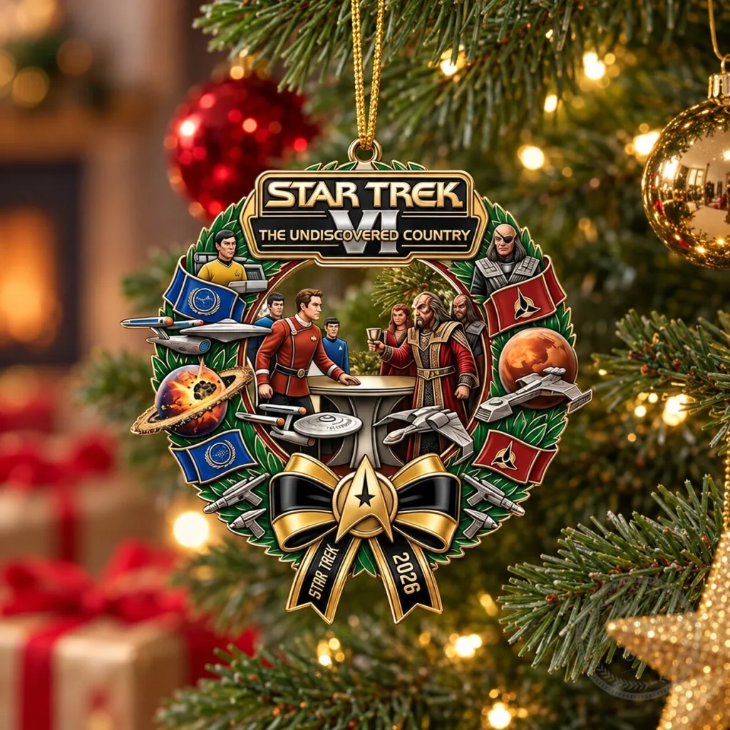 Star Trek VI The Undiscovered Country Christmas Ornament 2026 – Sci-Fi Movie Tree Wreath Star Trek VI The Undiscovered Country Christmas Ornament 2026 – Sci-Fi Movie Tree Wreath