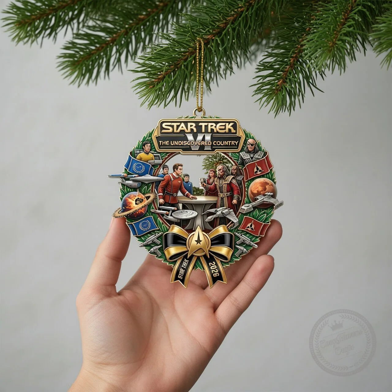 Star Trek VI The Undiscovered Country Christmas Ornament 2026 – Sci-Fi Movie Tree Wreath 5 Star Trek VI The Undiscovered Country Christmas Ornament 2026 – Sci-Fi Movie Tree Wreath