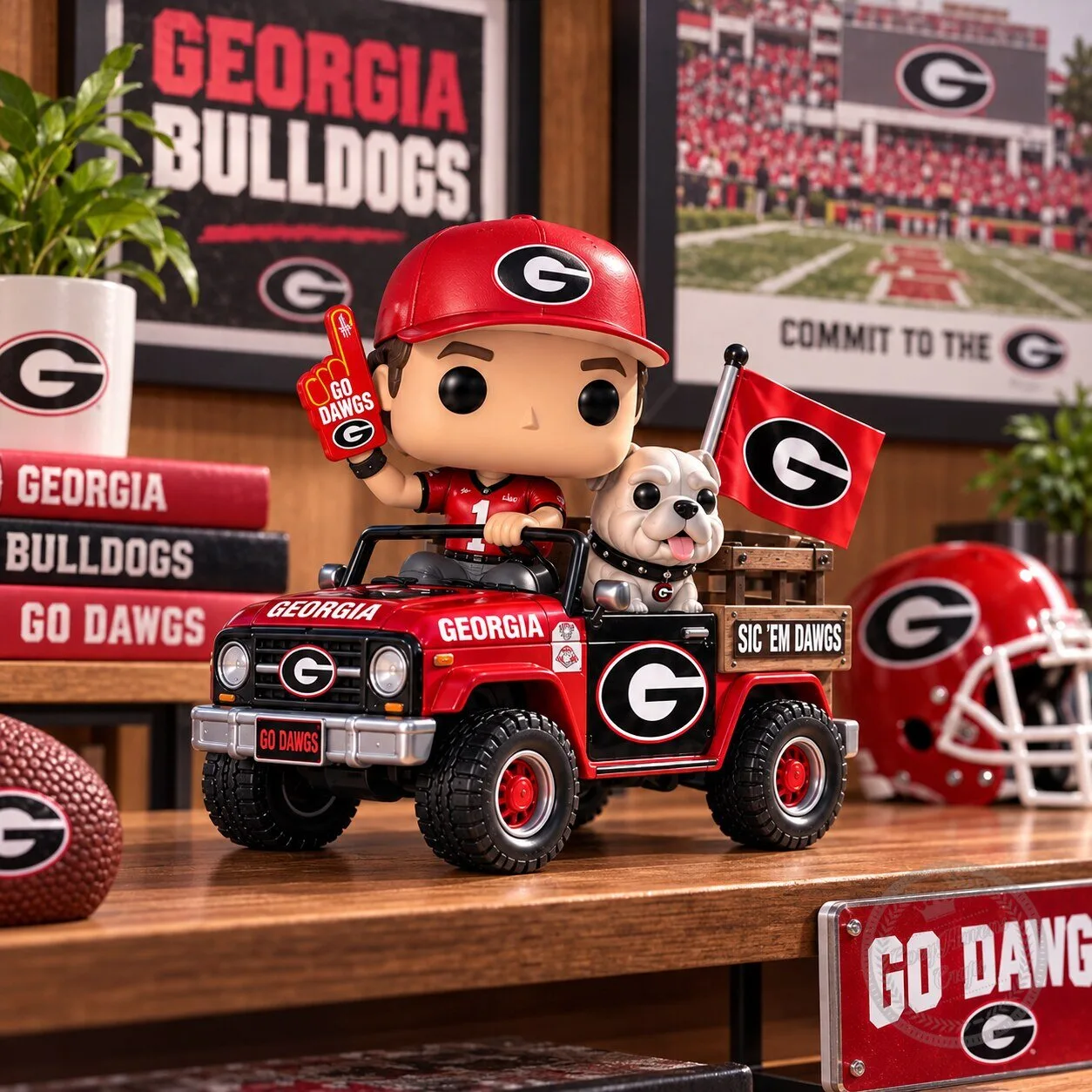Funko Pop! Rides Georgia Bulldogs Fan And Mascot Truck – College Football Collectible 3 Funko Pop! Rides Georgia Bulldogs Fan And Mascot Truck – College Football Collectible