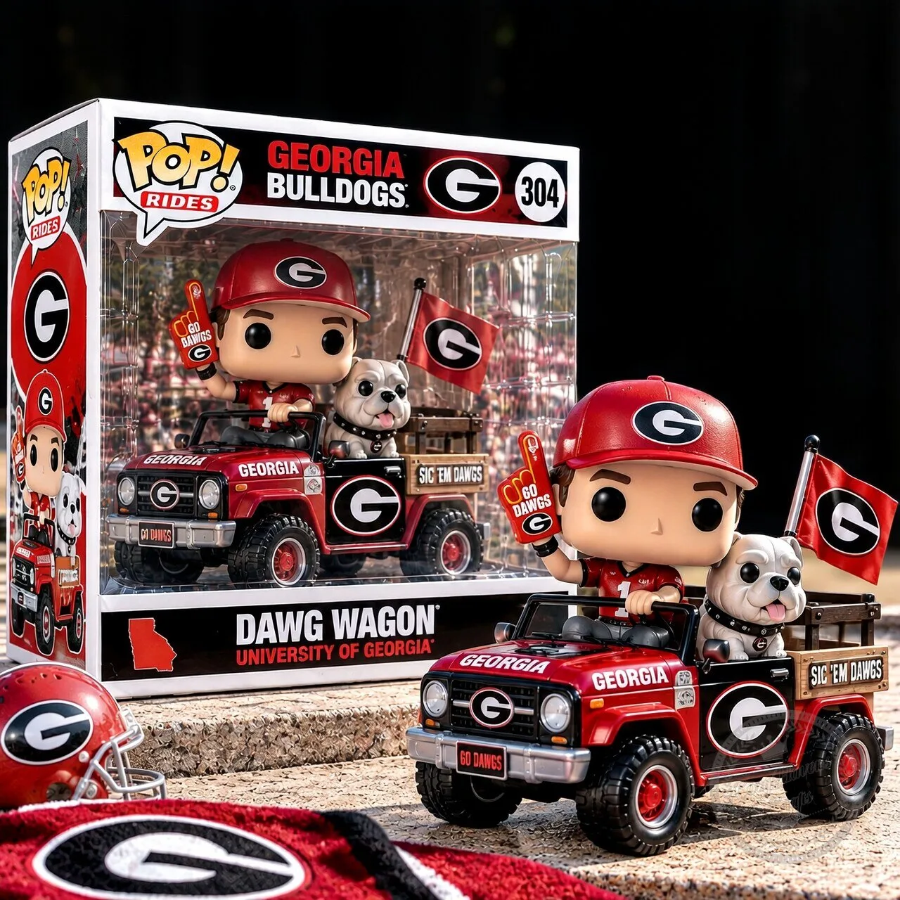 Funko Pop! Rides Georgia Bulldogs Fan And Mascot Truck – College Football Collectible 4 Funko Pop! Rides Georgia Bulldogs Fan And Mascot Truck – College Football Collectible