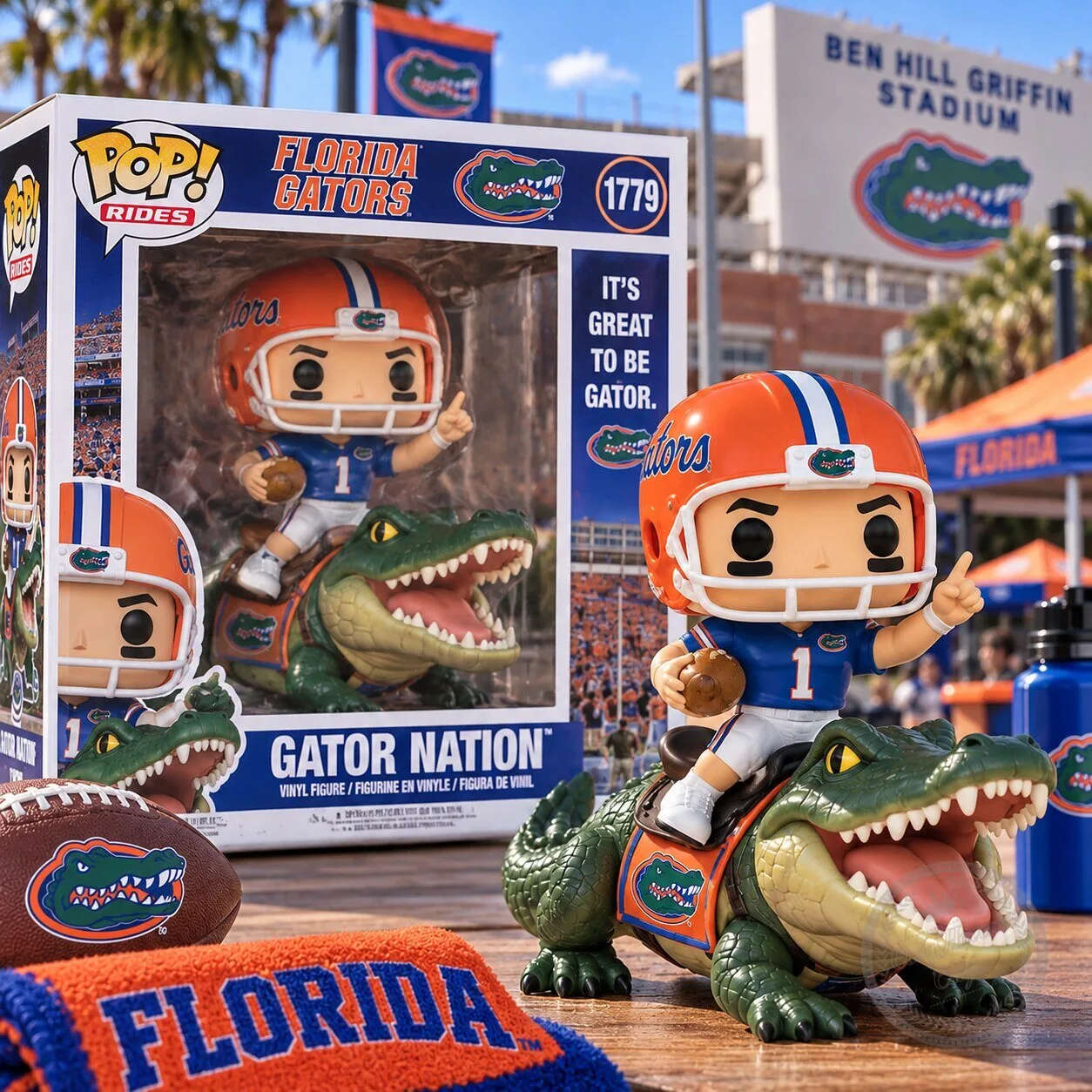 Funko Pop! Rides Florida Gators Football Player Riding Alligator – College Football Collectible 3 Funko Pop! Rides Florida Gators Football Player Riding Alligator – College Football Collectible