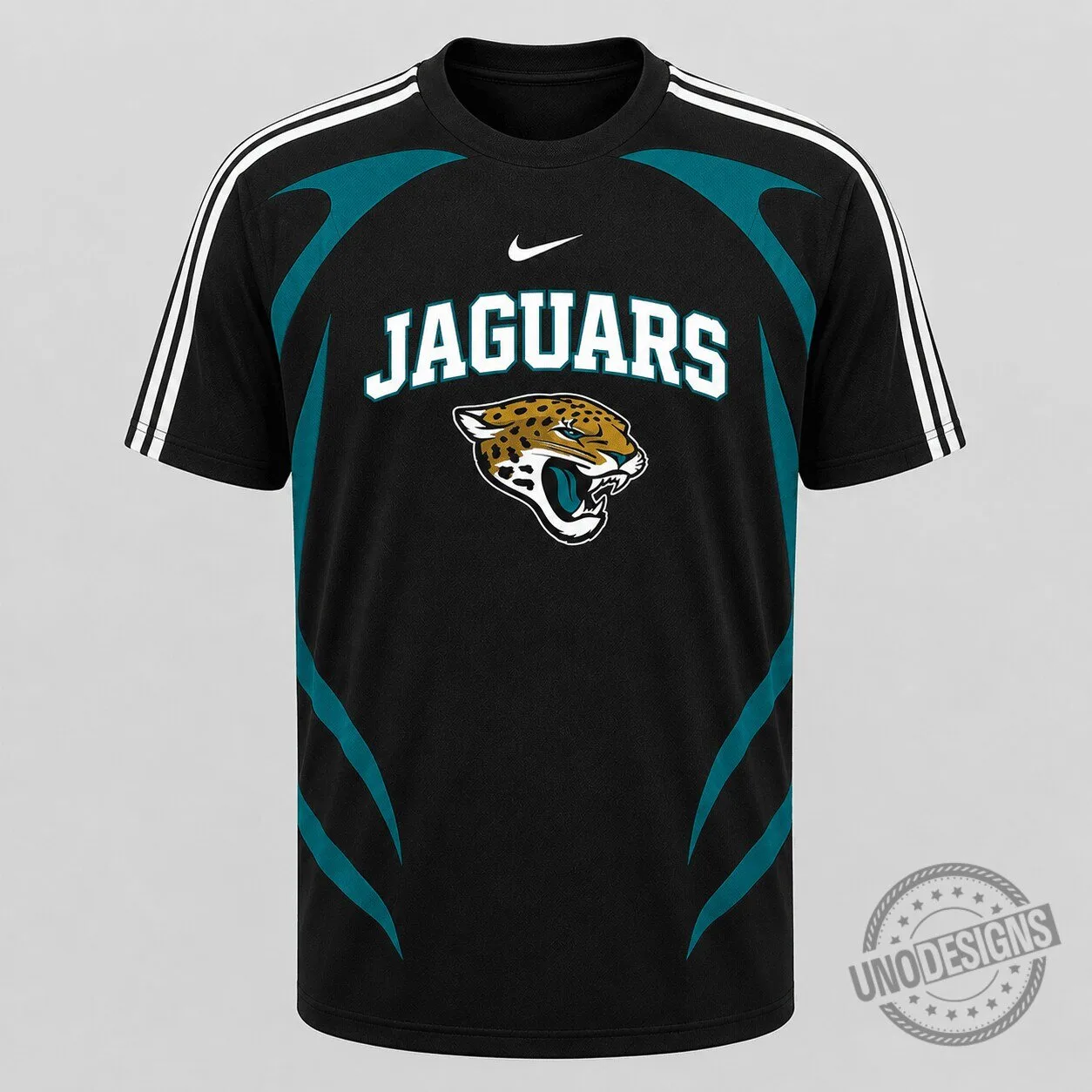 Jacksonville Jaguars NFL Football Team Black and Teal Fan Jersey