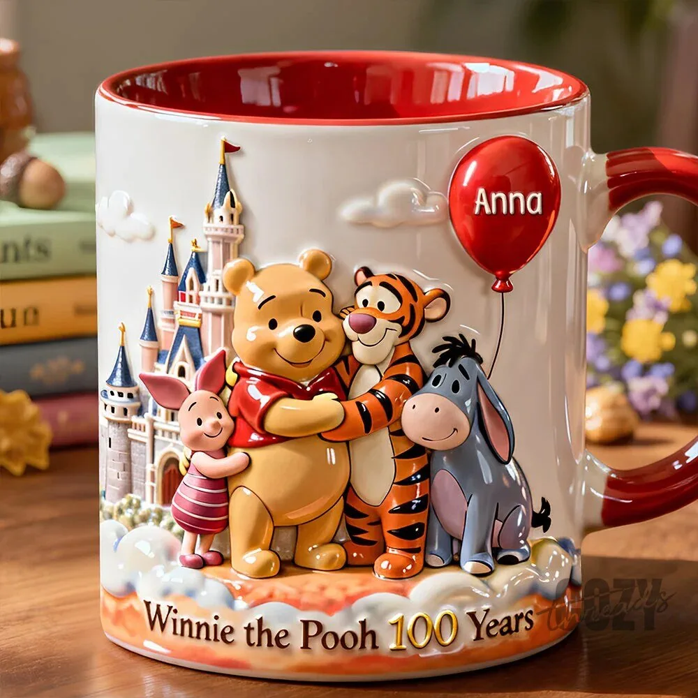 Winnie the Pooh 100 Years Disney Friends Personalized Coffee Mug