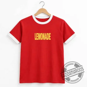 Louis Tomlinson Lemonade Red Ringer T-Shirt 3 Louis Tomlinson Lemonade Red Ringer T-Shirt