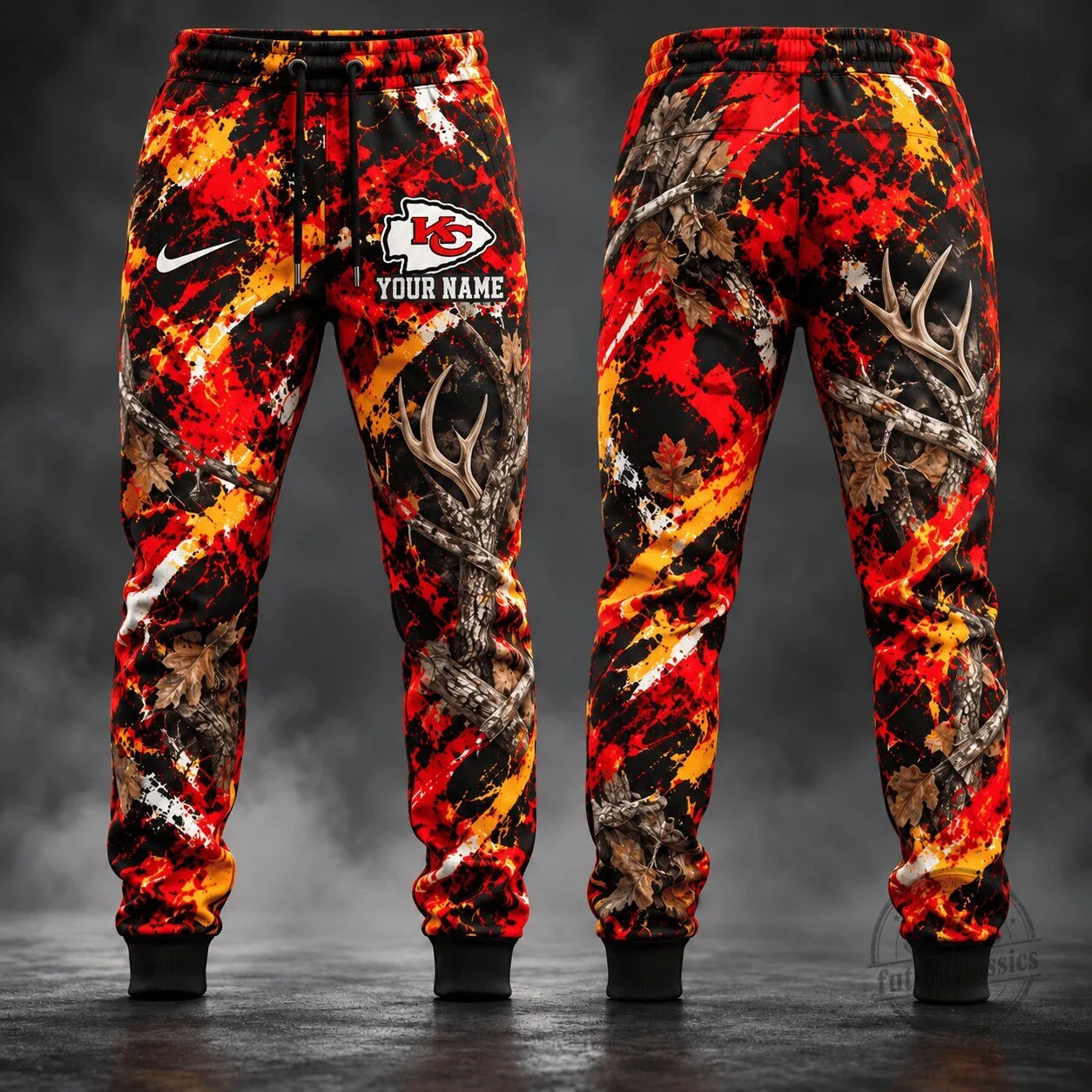 Kansas City Chiefs Personalized Camouflage Hunting Sports Jogger Pants