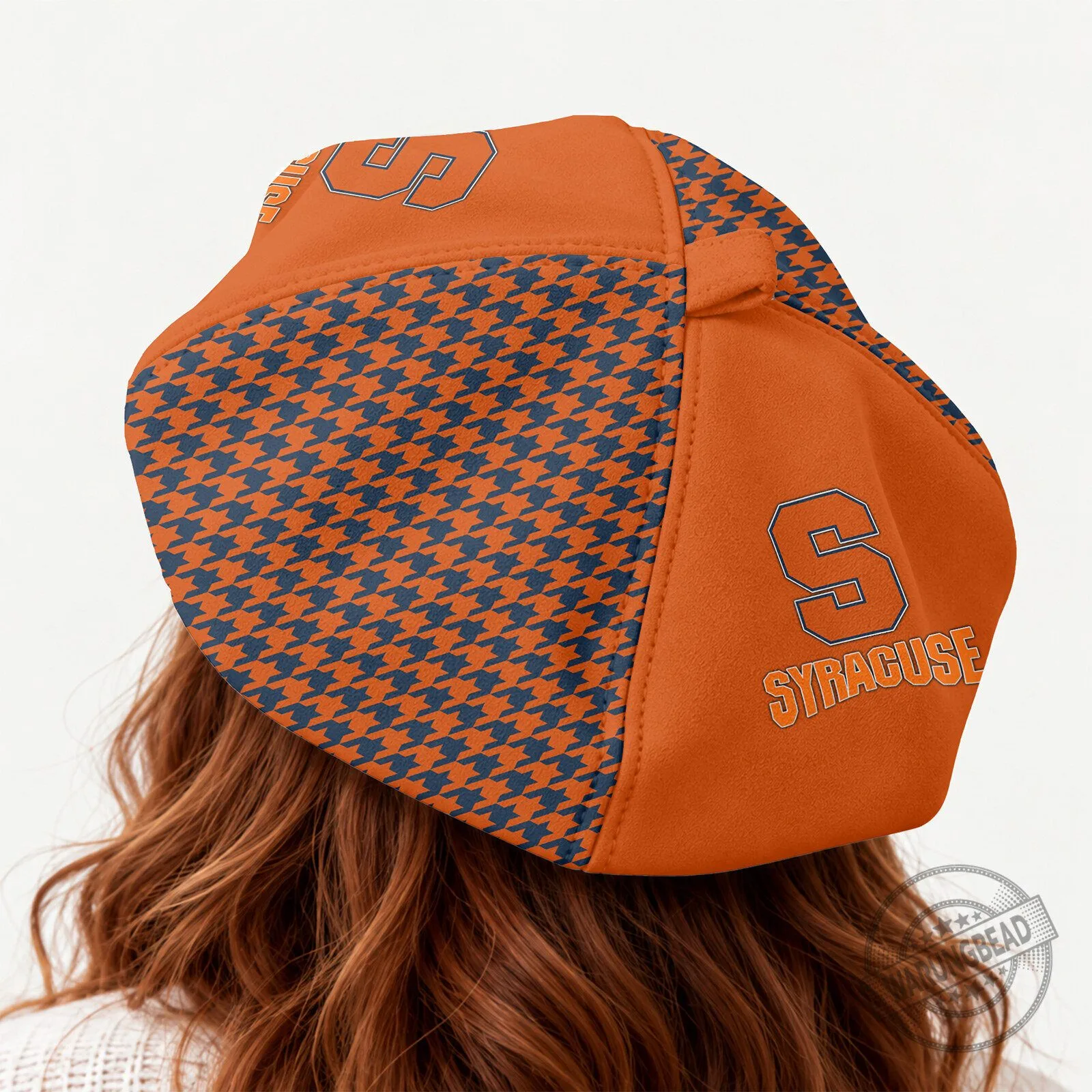 Syracuse Orange NCAA Women's Custom Name Beret Hat 6 Syracuse Orange NCAA Women