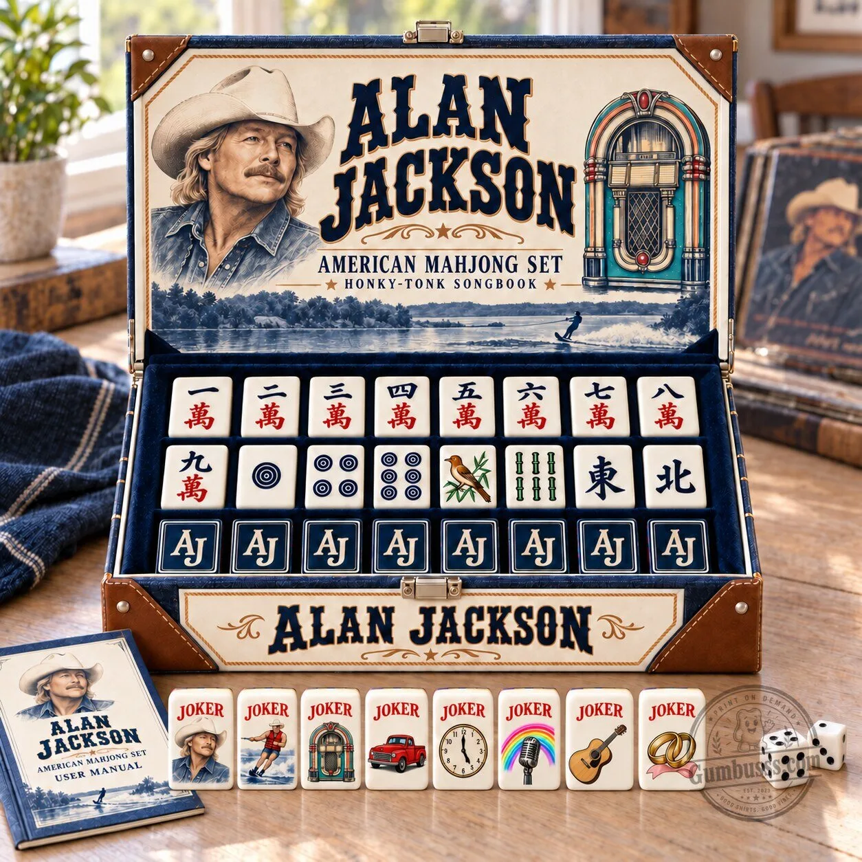 Alan Jackson American Mahjong Set Honky Tonk Songbook