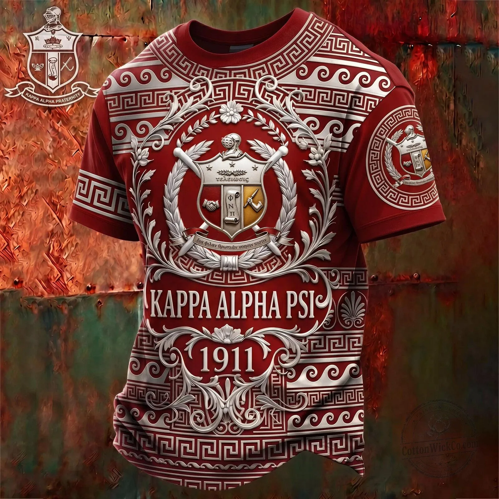 Baltimore Ravens Back-to-Back AFC North Champions Henry Number 22 Football Jersey 6 Kappa Alpha Psi Fraternity Greek Lettered Red T-Shirt