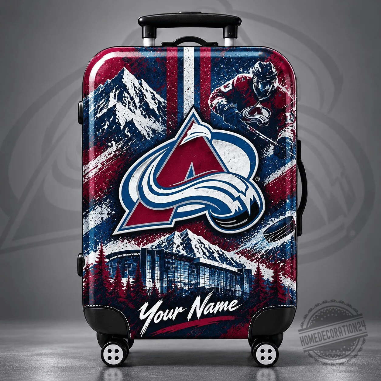 Colorado Avalanche National Hockey League Personalized Arena Pride Luggage