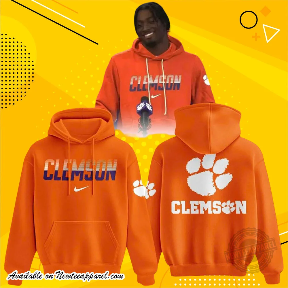 Clemson Tigers Nike Orange Hoodie Shirt