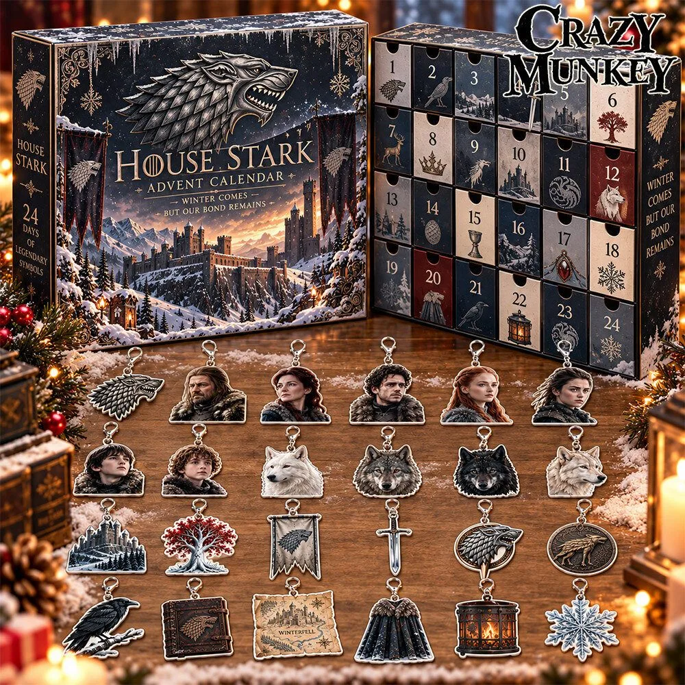 House Stark Winter Comes 24 Fan-Made Acrylic Charms Advent Calendar | Collectibles