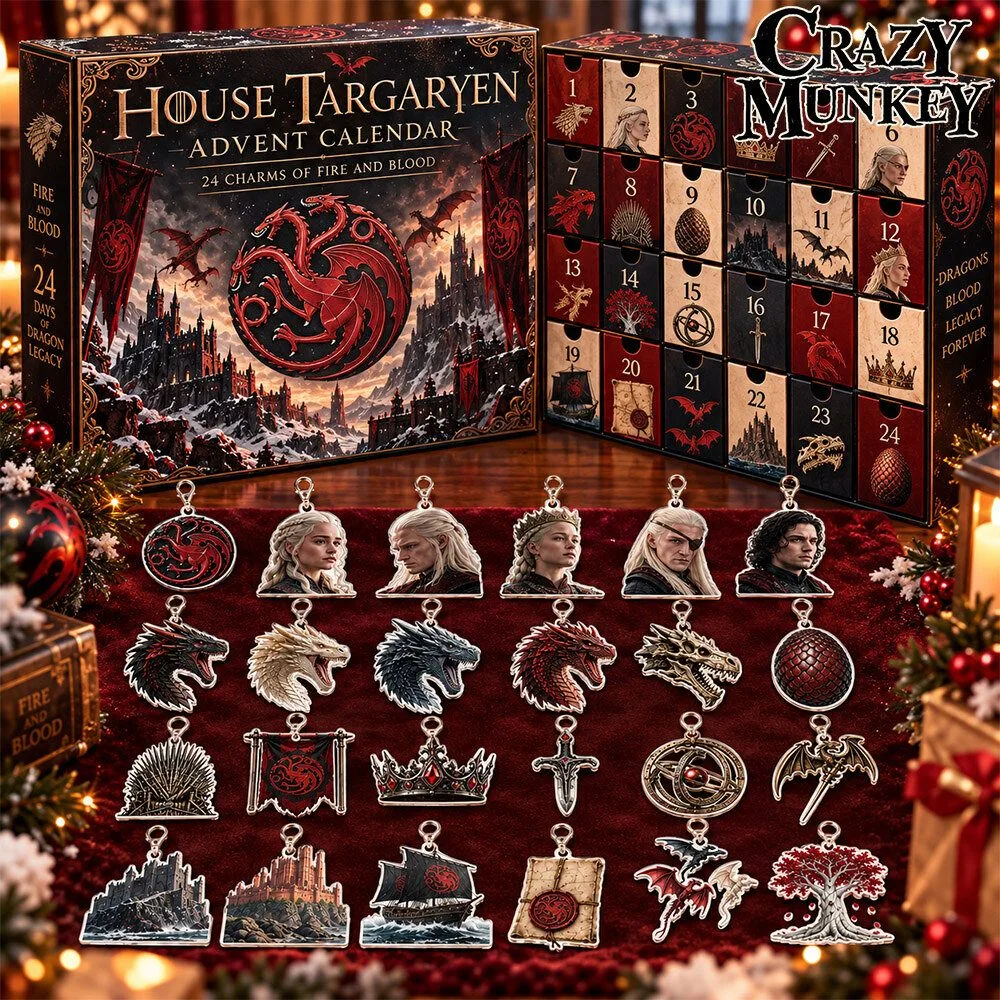 House Targaryen 24 Fire Blood Fan-Made Acrylic Charms Advent Calendar | Collectibles