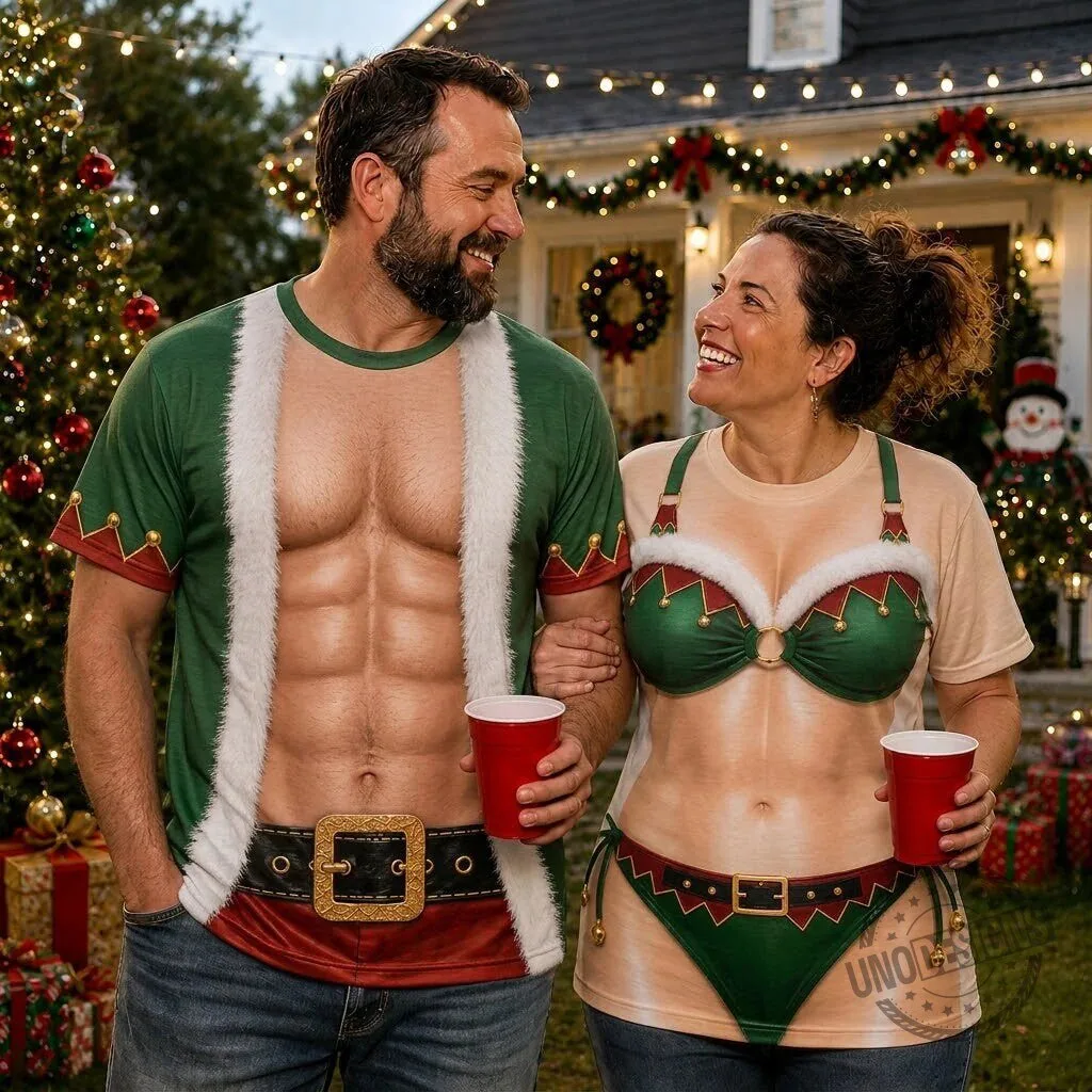 Funny Matching Elf Body Christmas Costume T-Shirt 14 Funny Matching Elf Body Christmas Costume T-Shirt