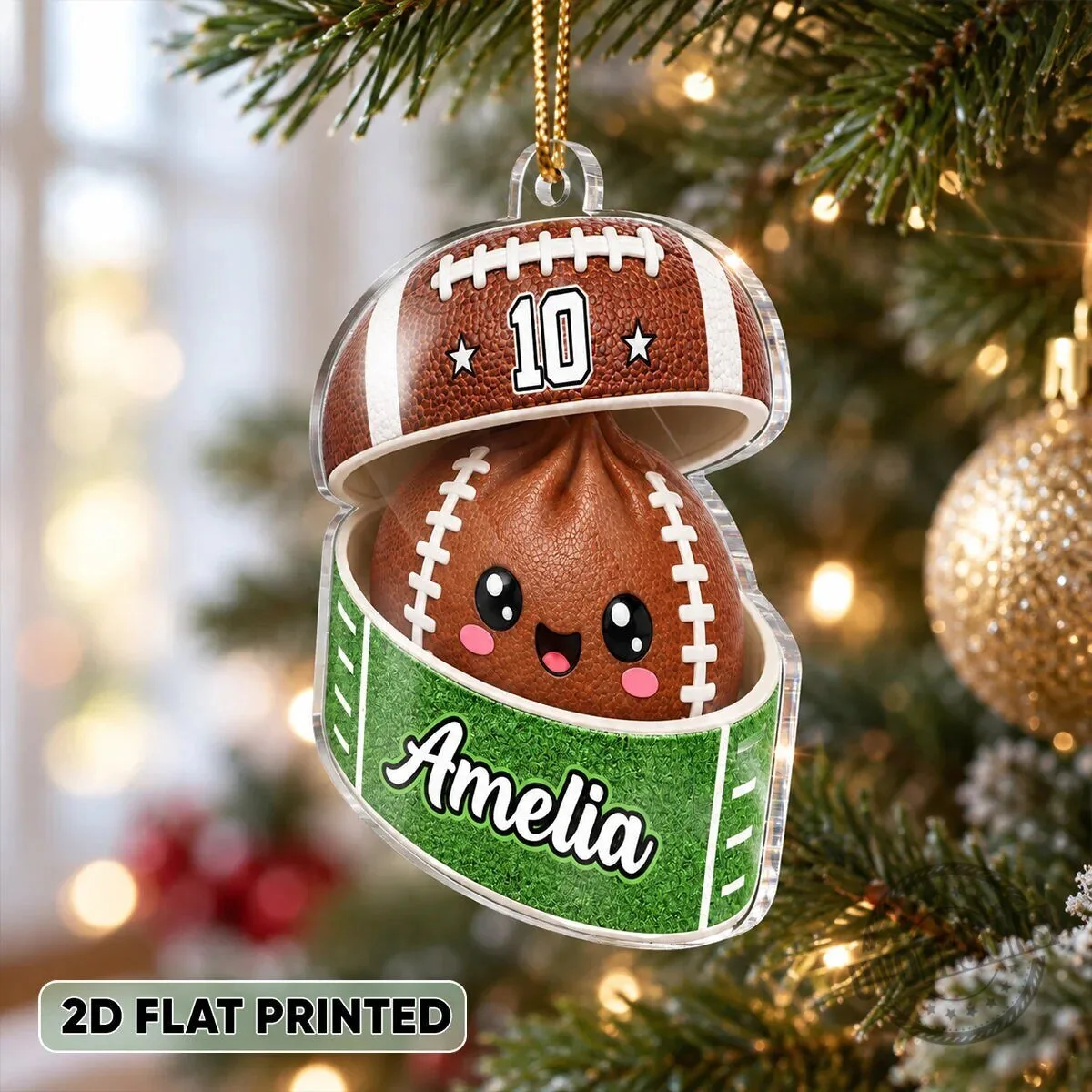 Personalized Football Dumpling Squishy Player Christmas Tree Ornament 9 Personalized Football Dumpling Squishy Player Christmas Tree Ornament