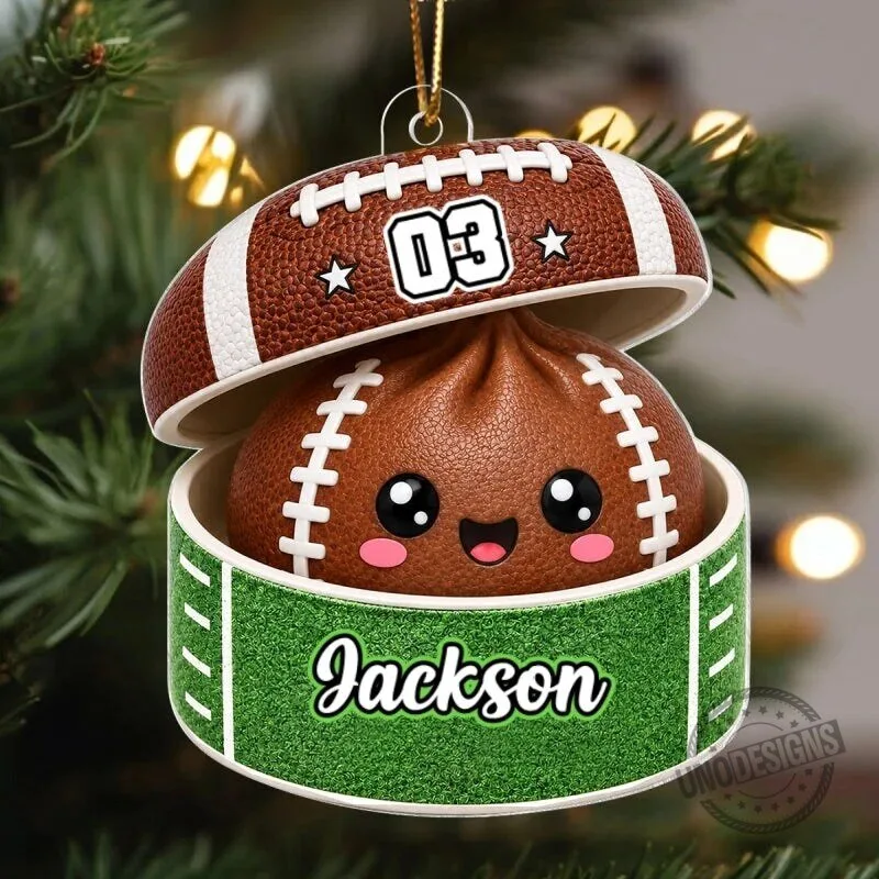 Personalized Football Dumpling Squishy Player Christmas Tree Ornament 14 Personalized Football Dumpling Squishy Player Christmas Tree Ornament
