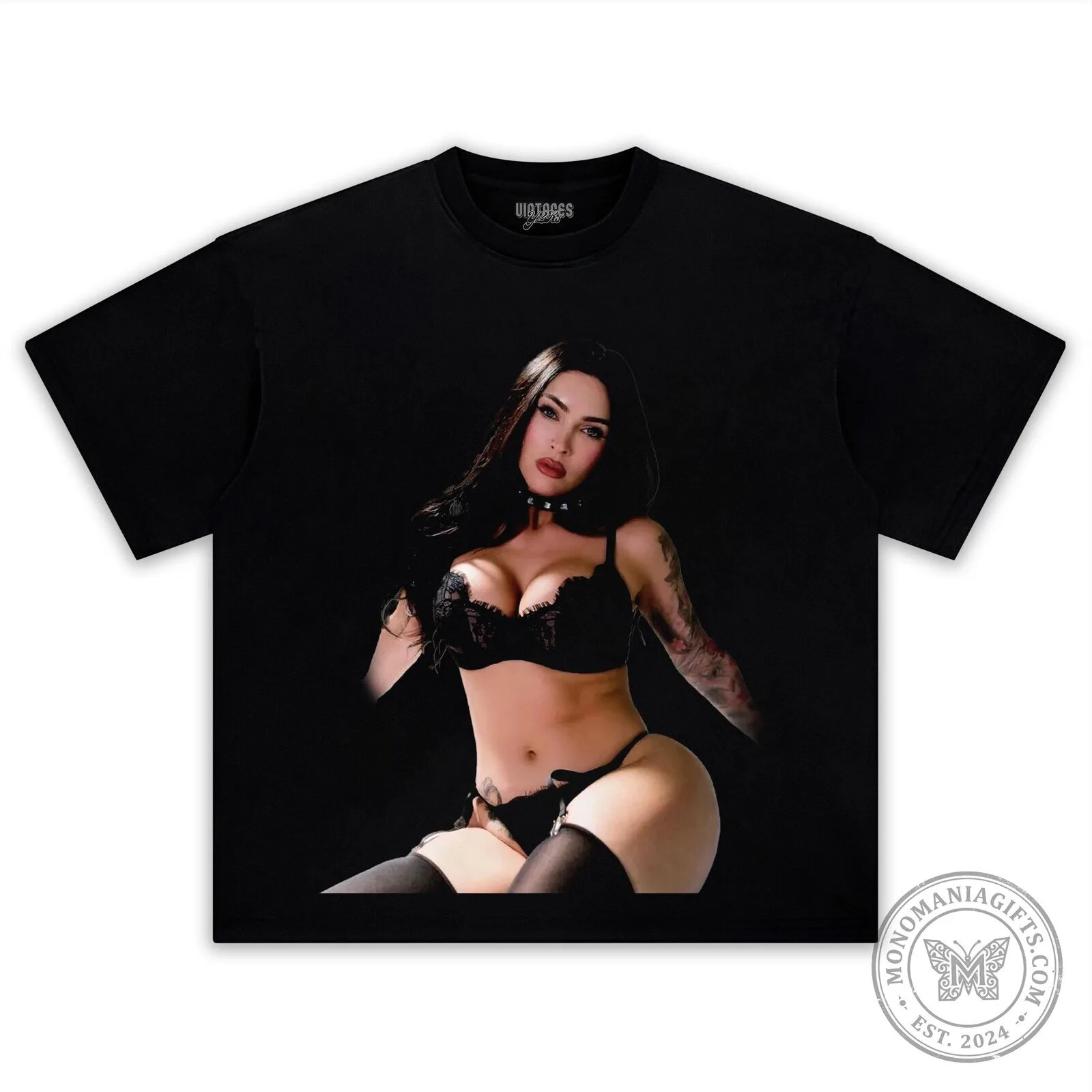 Megan Fox Black Lingerie Photo Shoot T-Shirt