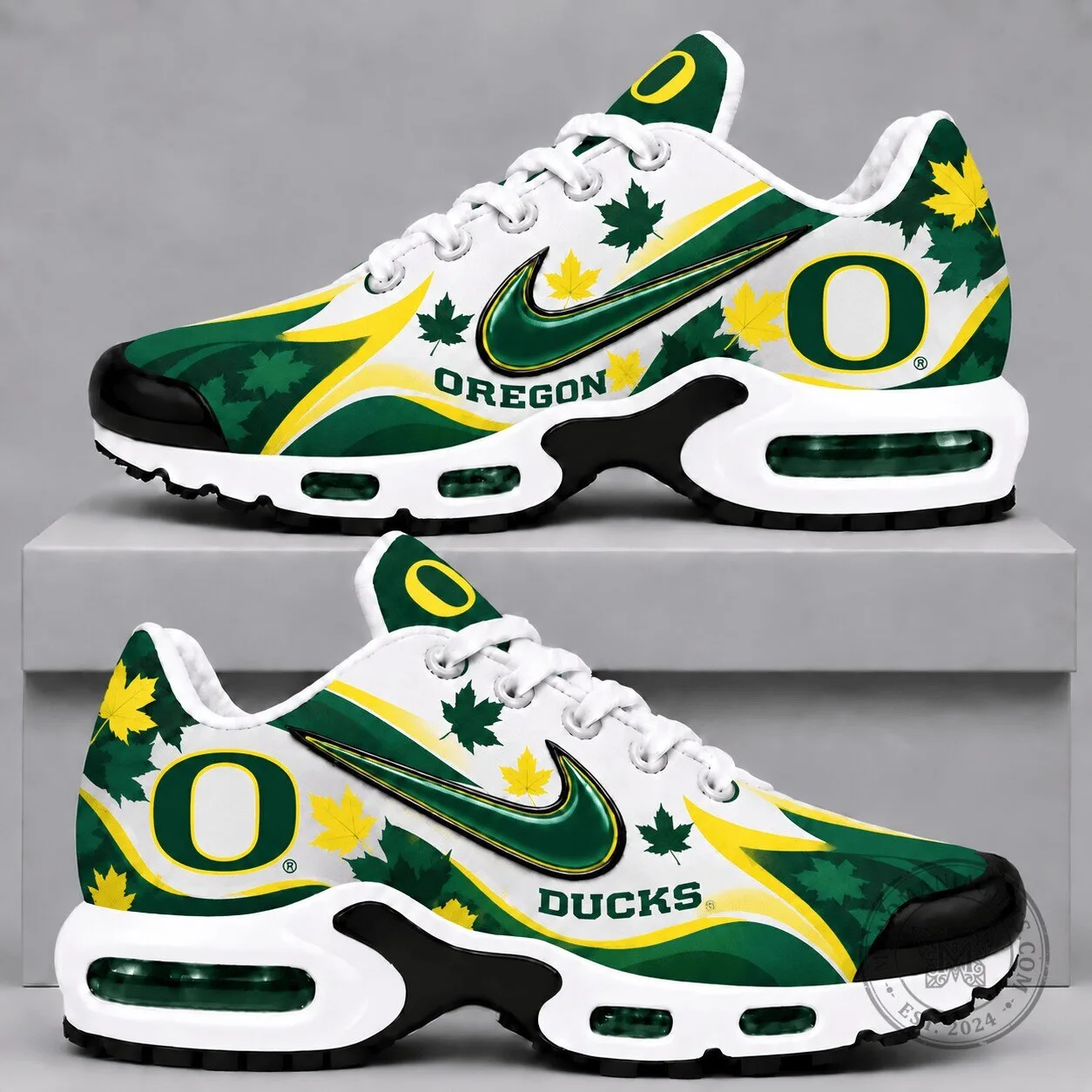 Oregon Ducks Fall Season Air Max Running Shoes